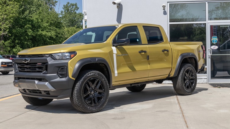 Chevrolet Colorado on display