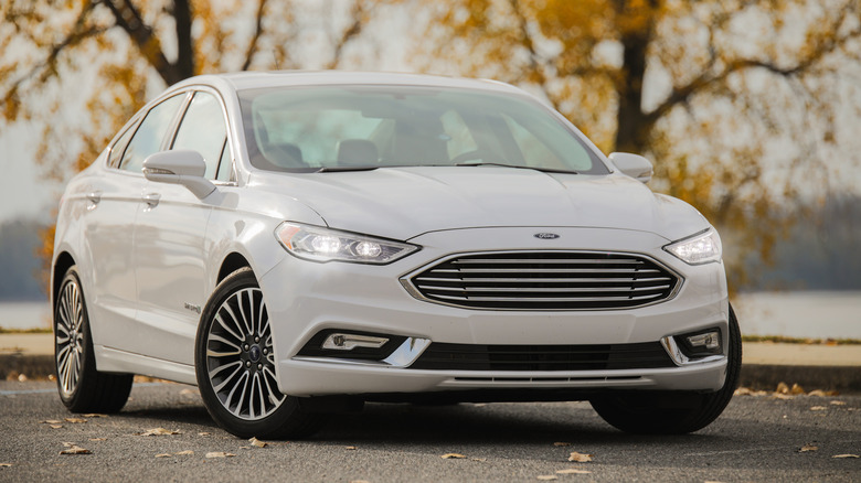 Ford Fusion Hybrid in Autumn