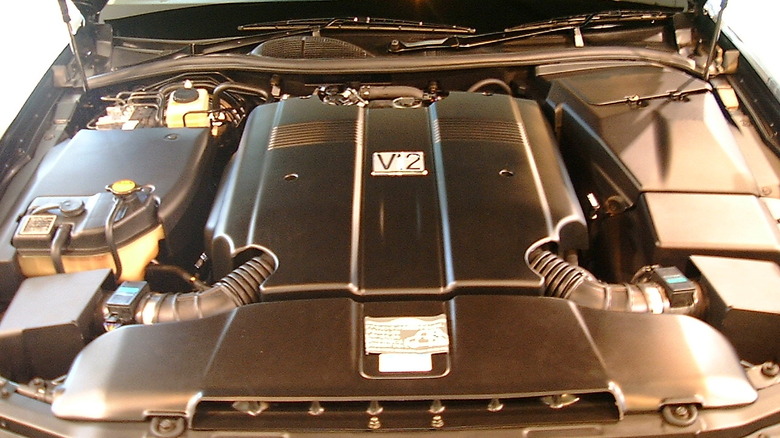 Toyota 1GZ-FE V12 engine inside a Century sedan