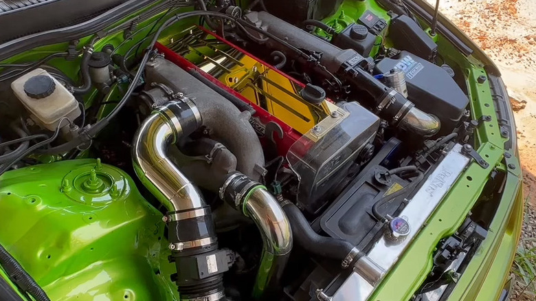 Toyota 1JZ-GTE engine inside a Lexus IS 300