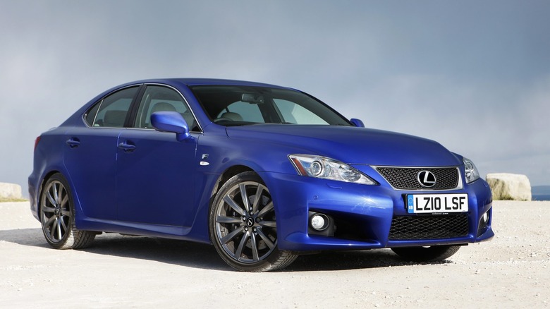 2010 blue Lexus IS F