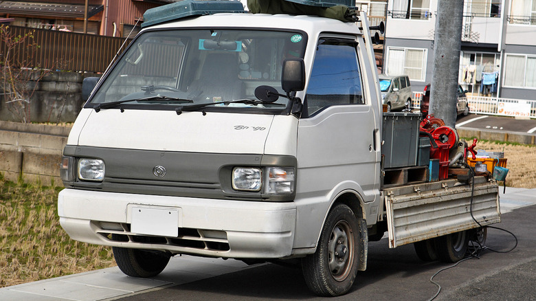 Mazda Bongo van on the street