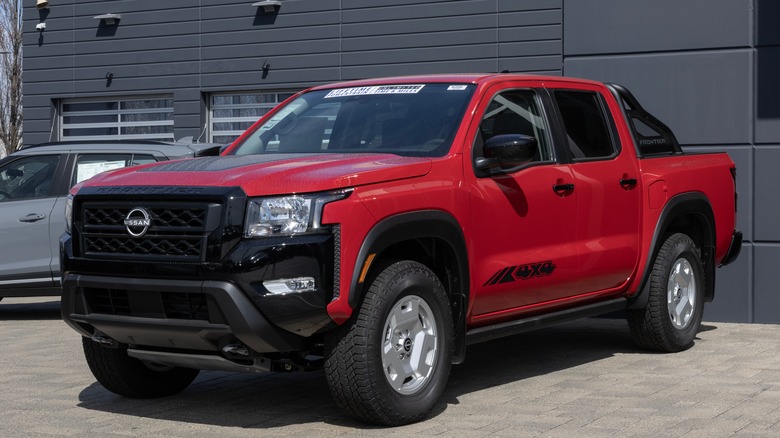 Nissan Frontier on display