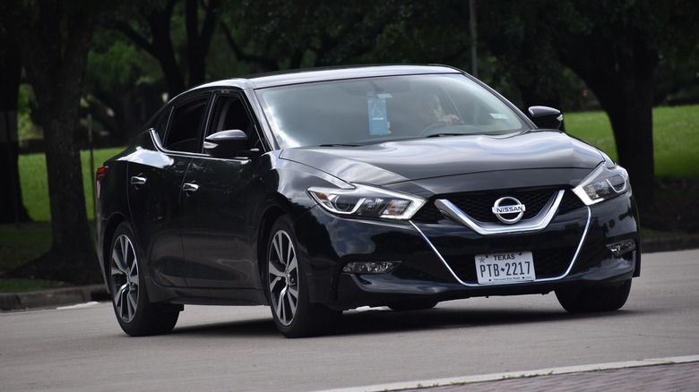 Nissan Maxima on road