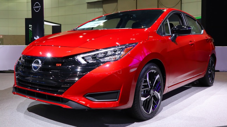 Nissan Versa on display