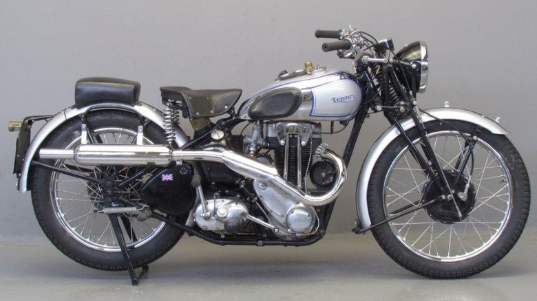 1939 Triumph Tiger 80 on display