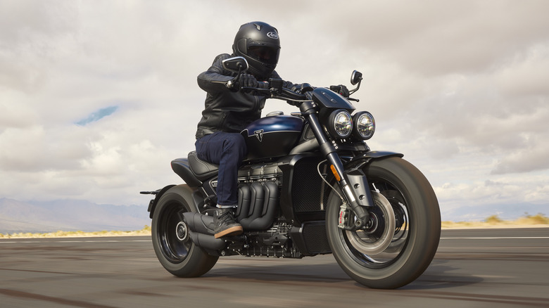 2024 Triumph Rocket 3 Storm R in motion