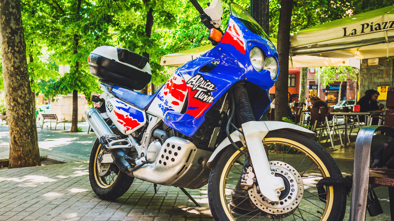 Honda Africa Twin parked