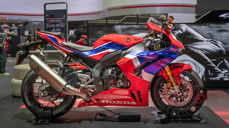 Honda CBR 1000RR-R Fireblade SP on display