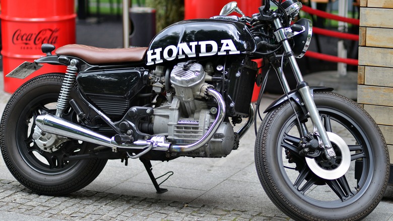 Black Honda Motorcycle