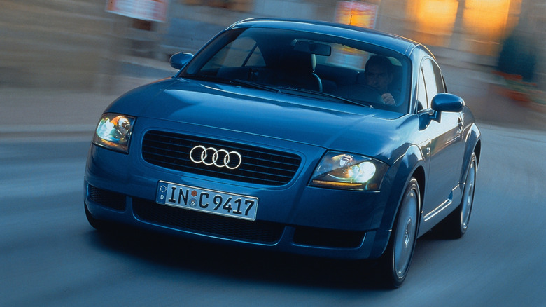 Audi TT at speed