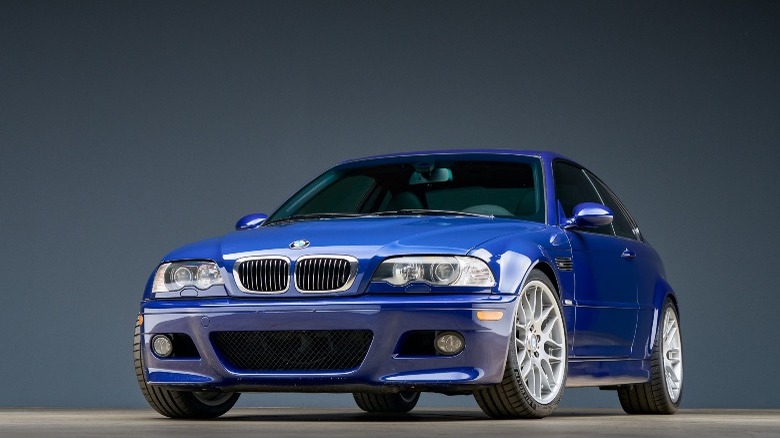 Blue BMW 3 Series E46 