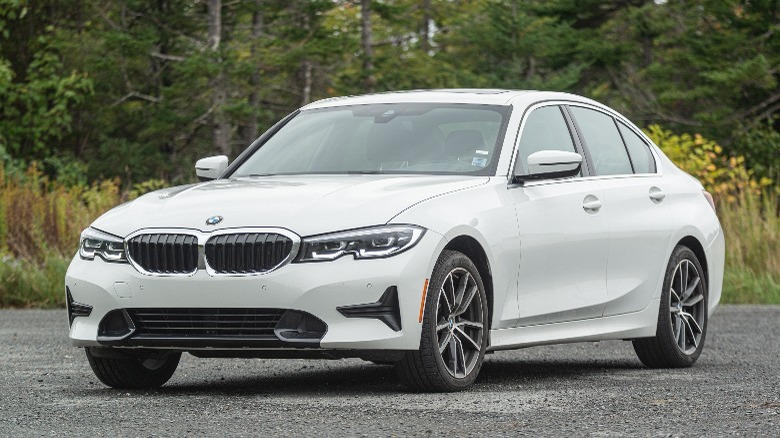 White BMW 330i