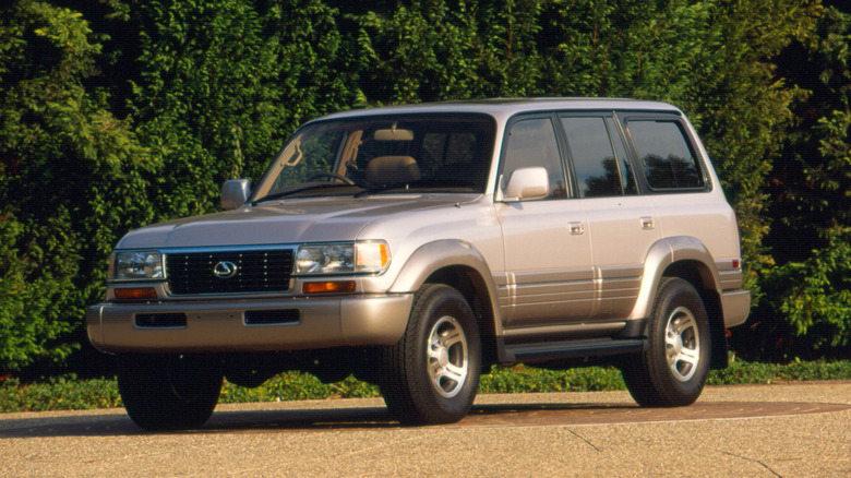 First-gen 1996 Lexus LX SUV front 3/4 view