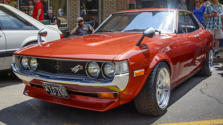 First generation Toyota Celica at car meet