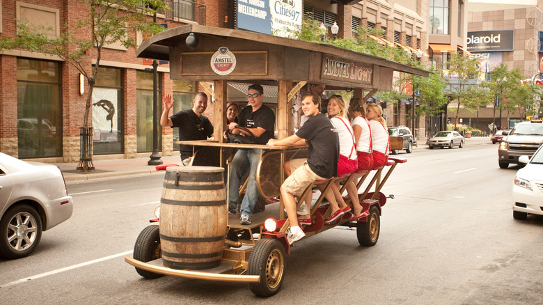 The Amstel Light beer bike in Minneapolis.