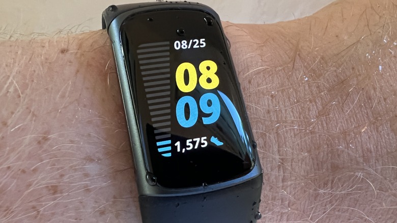 Fitbit on a wrist