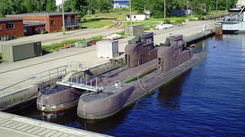 Two Type 206 submarines