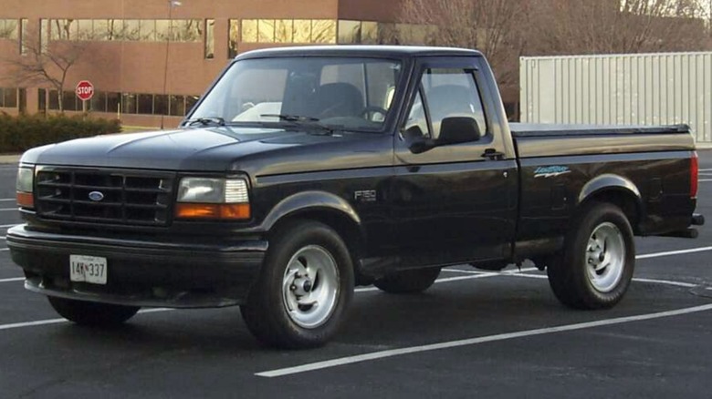 Black 1993 Ford Lightning