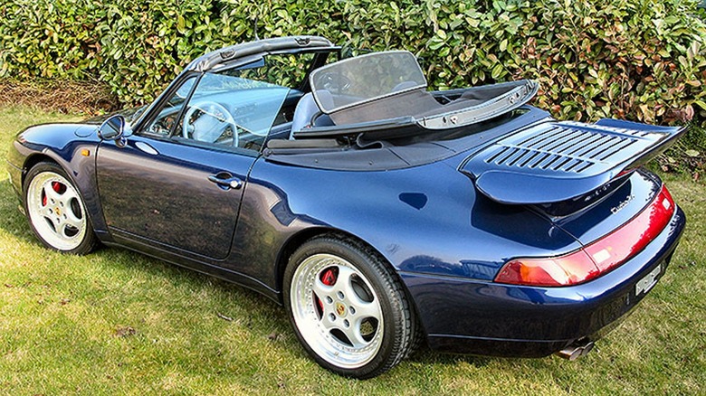 1995 Porsche 911 Turbo Cabriolet rear 3/4