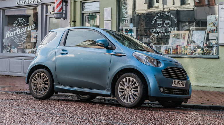 Aston Martin Cygnet on the road