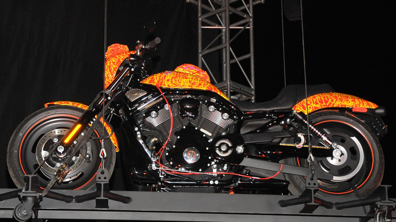 harley-davidson cosmic starship jack armstron custom motorcycle