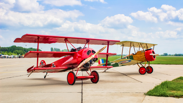 two WWI fighter planes