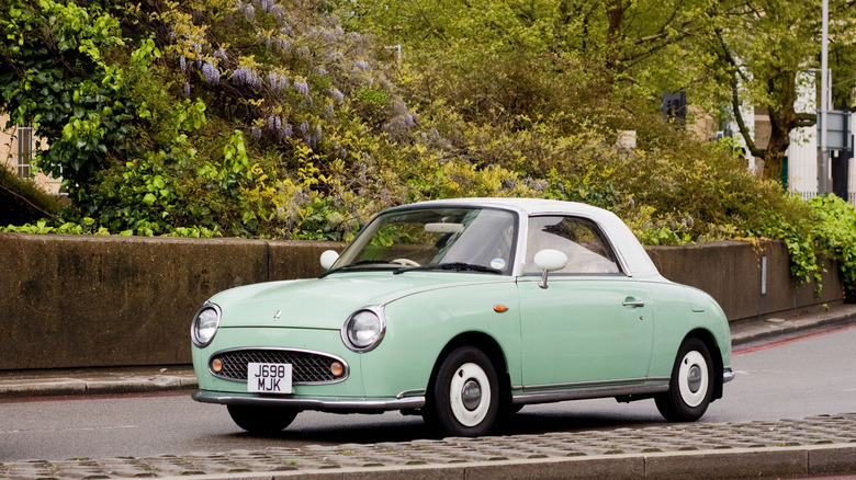 1991 green Nissan Figaro roadster