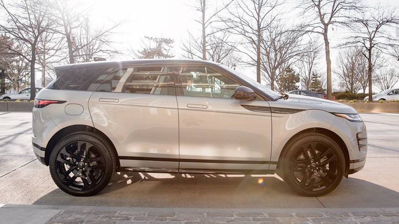 Land Rover Evoque parked