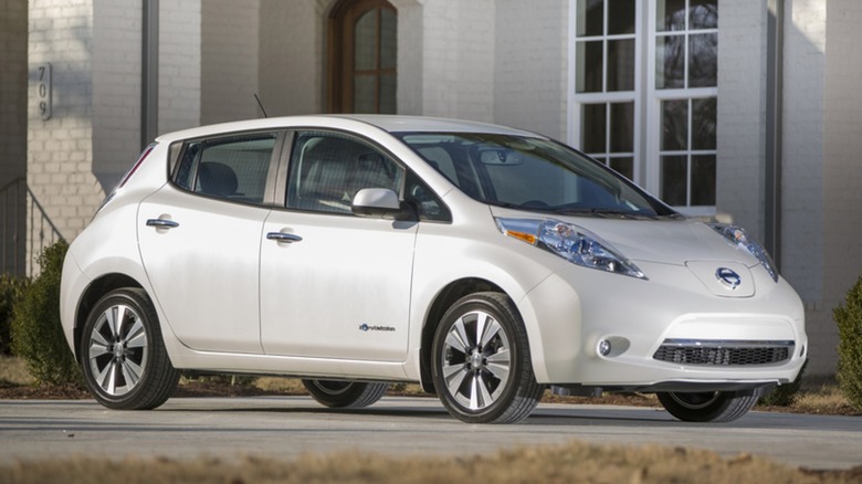 2015 Nissan LEAF parked