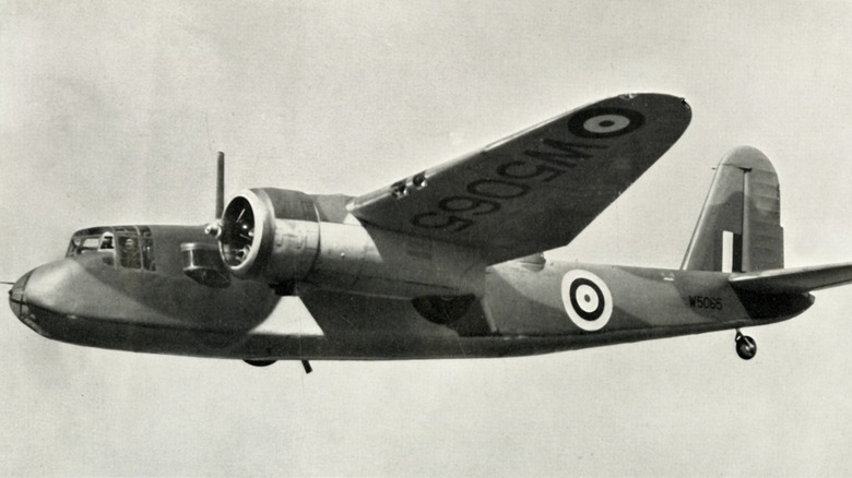 Blackburn Botha bomber in flight