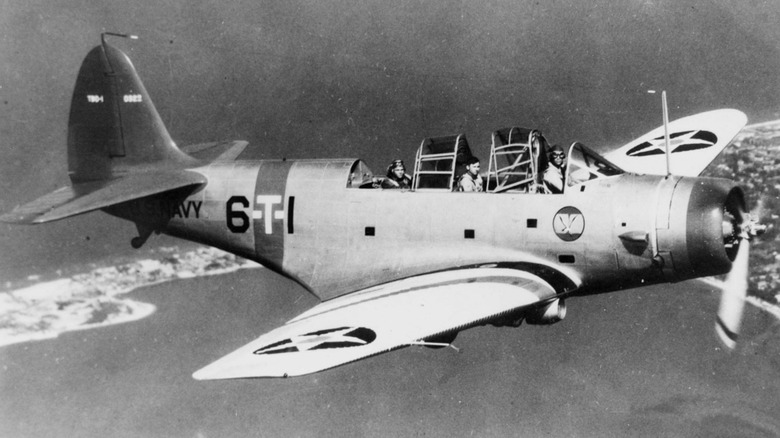 Douglas TBD Devastator in flight