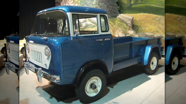 Blue Willys Jeep FC Forward Control