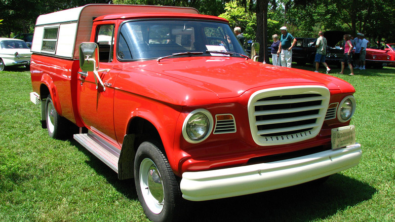 Red 1962 Studebaker Champ