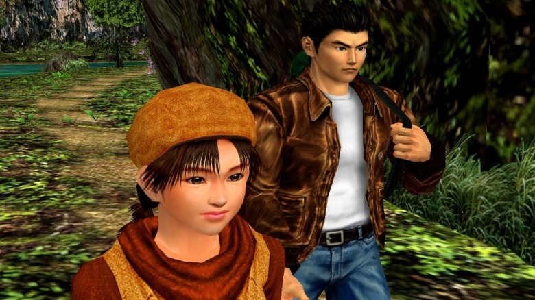 Ryu and a young girl walking together