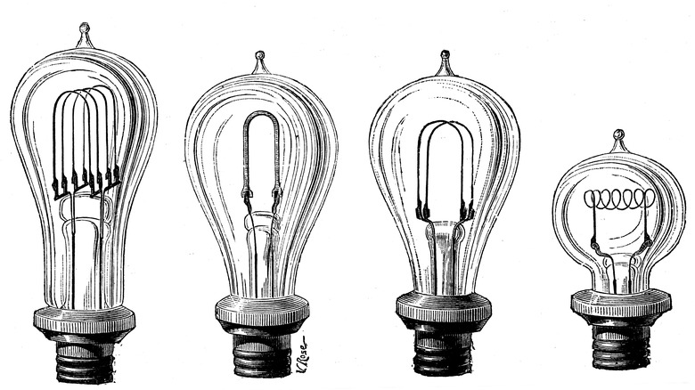 illustration of Edison lightbulbs