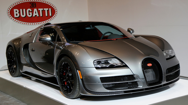 Bugatti Veyron on display