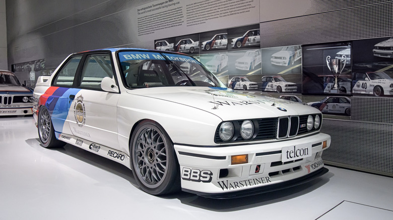 A racing-class BMW E30 M3