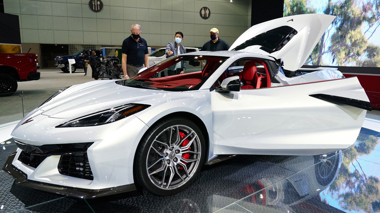 Corvette Z06 at auto show