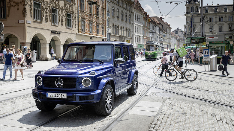 Mercedes G-Class in the city