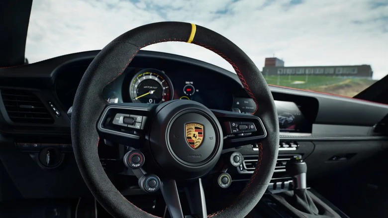 Porsche 911 GT3 RS interior steering wheel