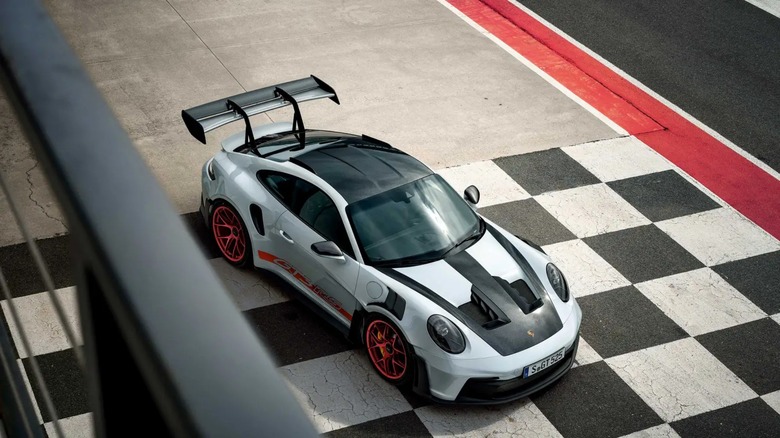 Porsche 911 GT3 RS at racetrack