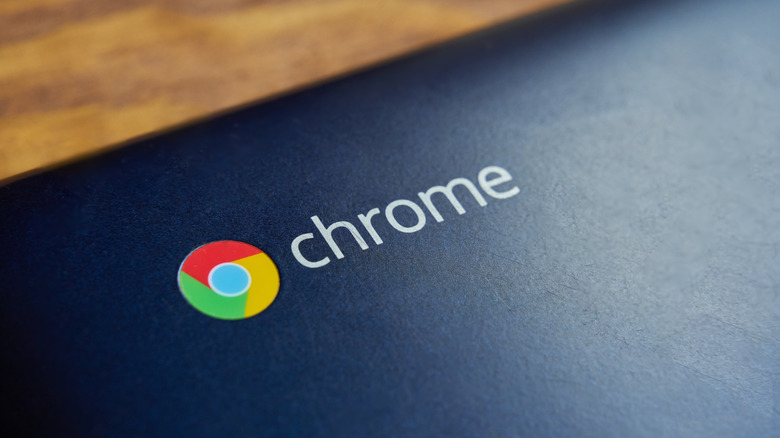 Chrome icon on a Chromebook