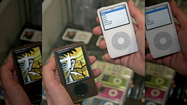 Zune player compared to Apple iPod