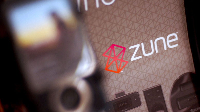 Zune packaging on display, 2006