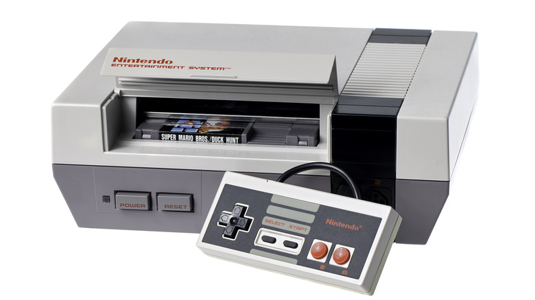 NES with game and controller