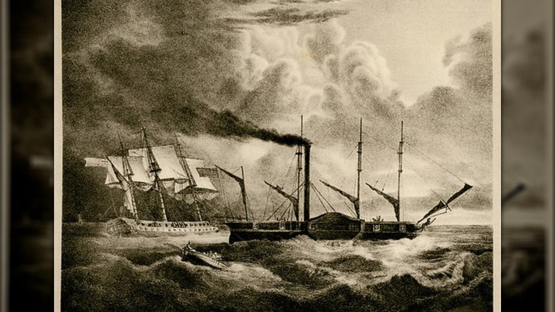 Frigate Karteria in battle