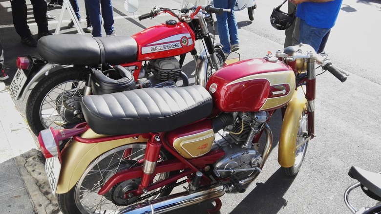 Two Bultaco bikes side-by-side