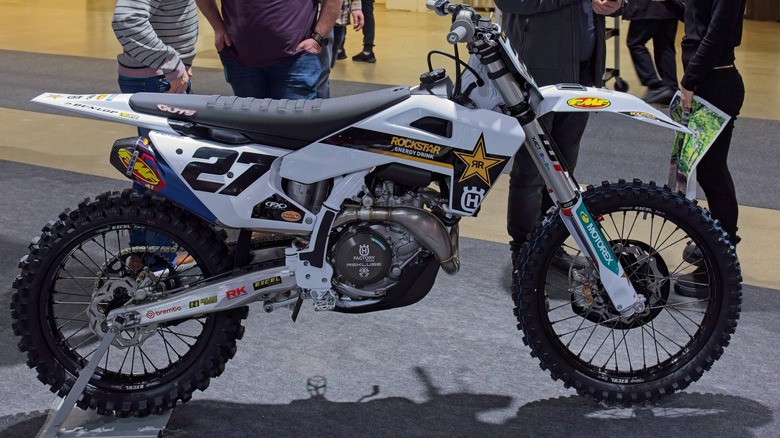 Husqvarna bike on display