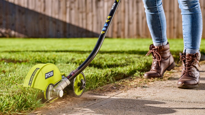 Ryobi Expand-It Edger closeup